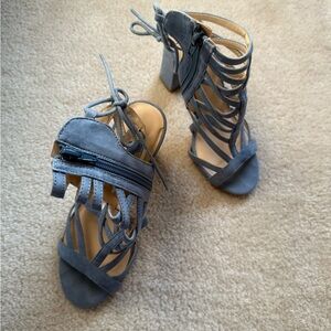 Charlotte Russe Blue Heels Elegant Strappy Design